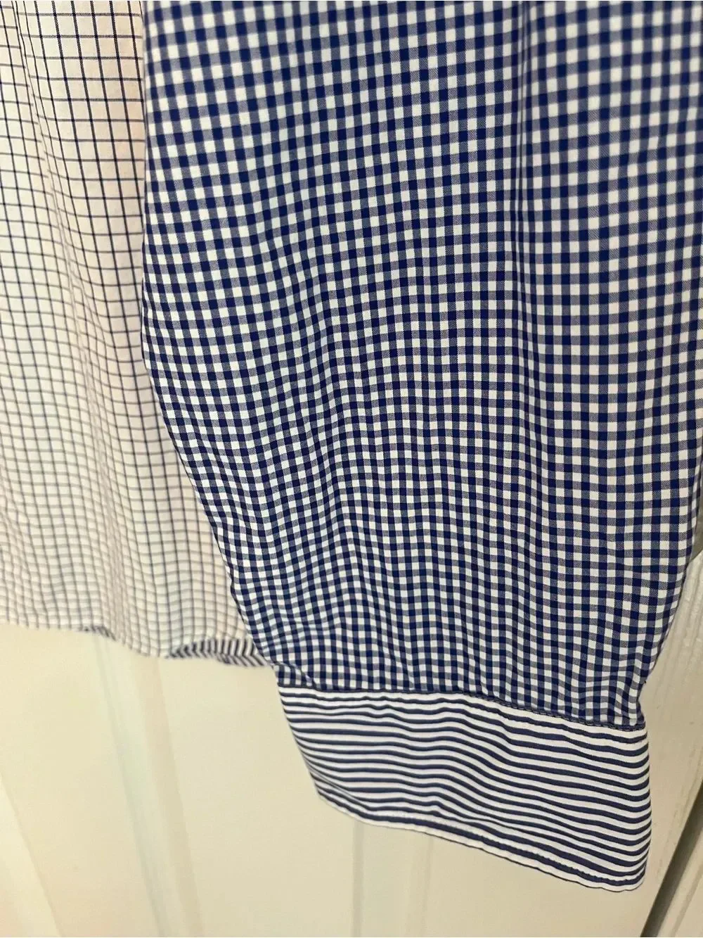 NWT J. Crew Secret Wash Stripe & Gingham Button-Down Slim Fit Organic Shirt